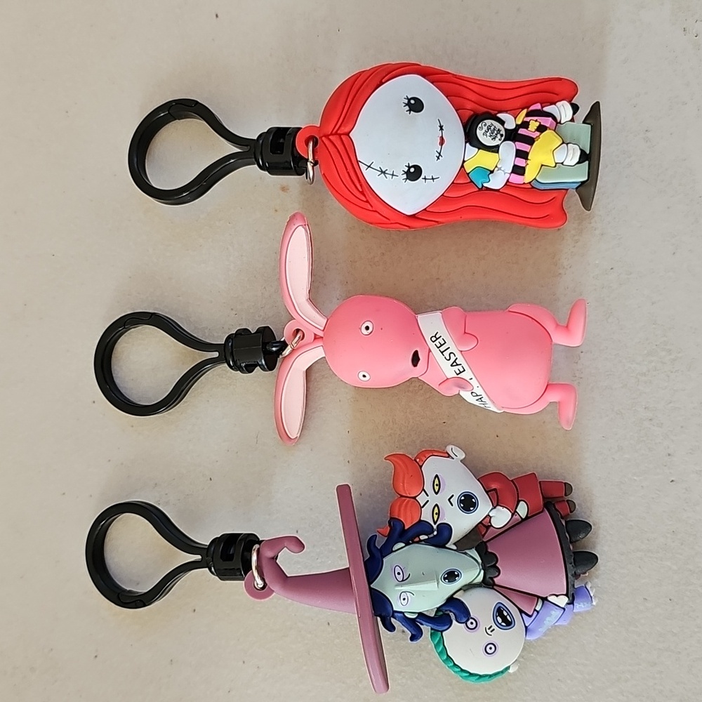 Set of 3 Nightmare Before Christmas 3D Foam Bag Clips